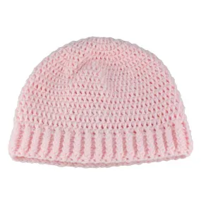 Soft Pink Crochet Slouch Beanie Hat Medium/Large - JMCH46ML