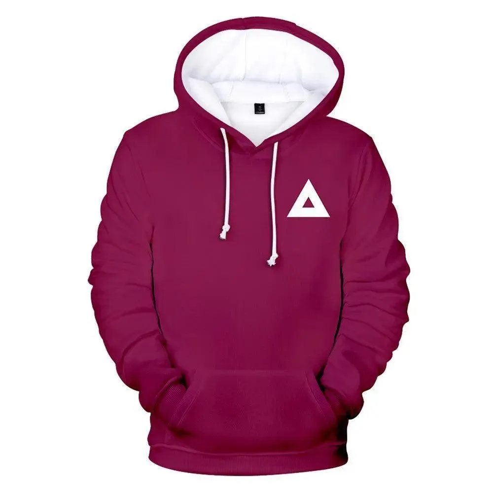 Squid Game - Triangle Symbol Type Round Collar Hoodie