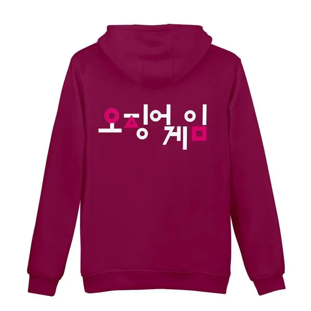 Squid Game - Triangle Symbol Type Round Collar Hoodie