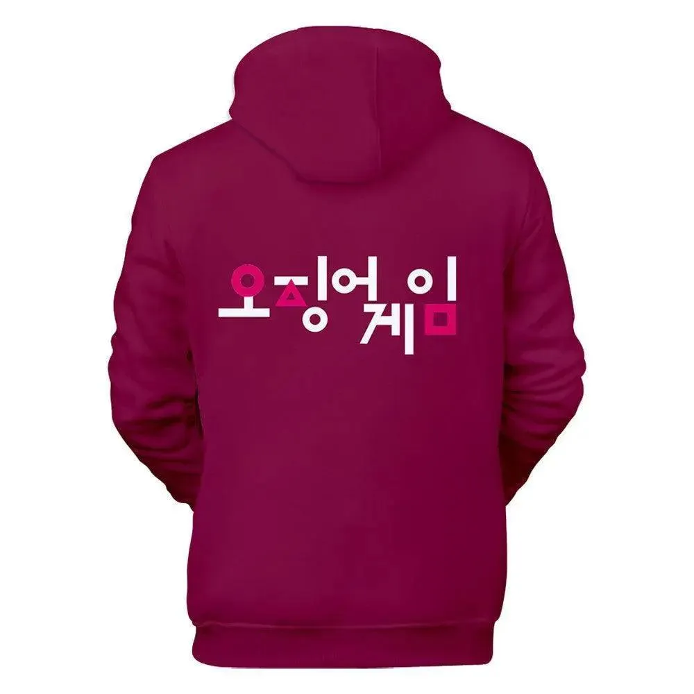 Squid Game - Triangle Symbol Type Round Collar Hoodie