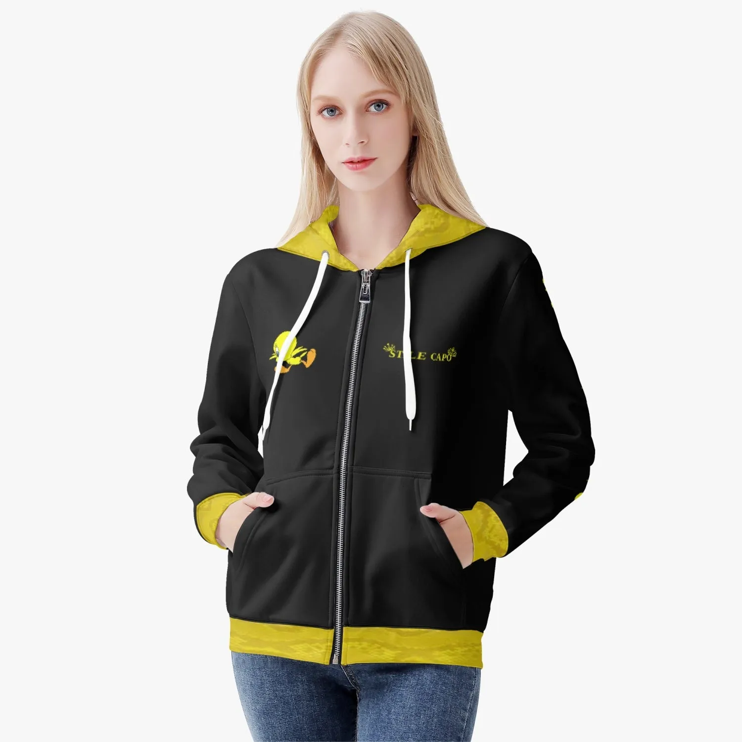 STILE CAPO QUEENS  Full Zip Up Hoodie