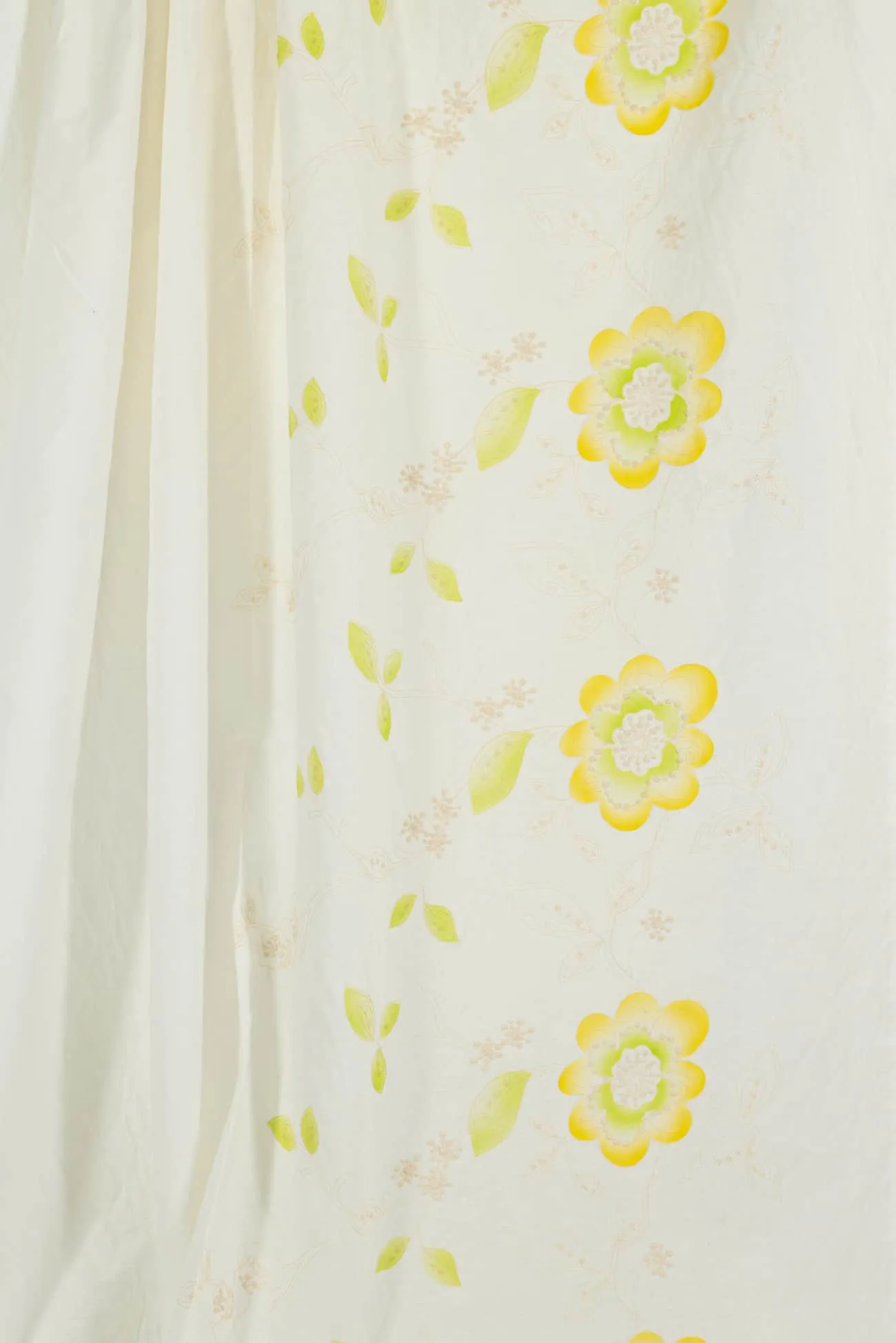 Sunshine Embroidered Cotton/Linen Woven