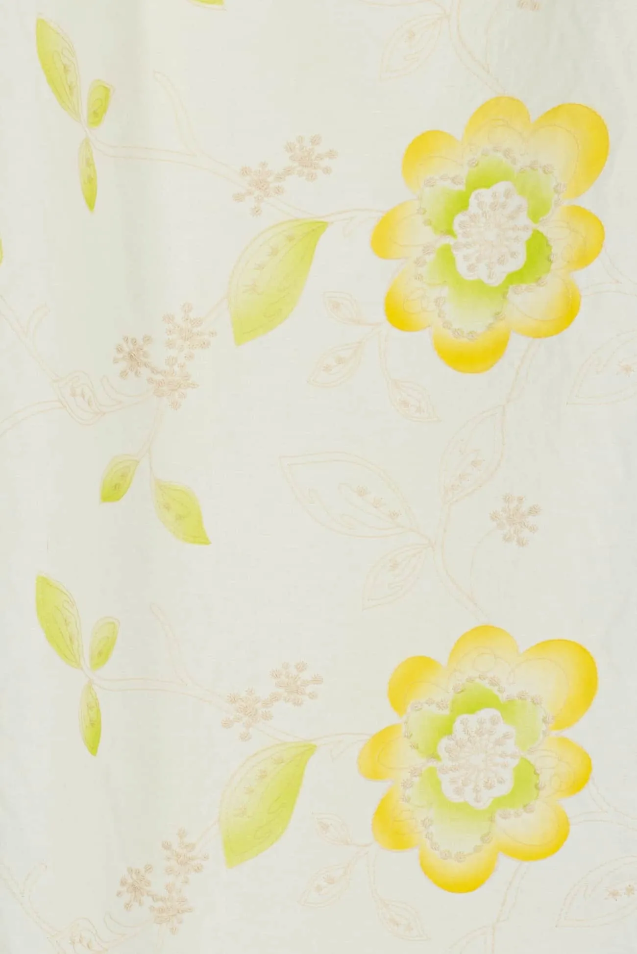 Sunshine Embroidered Cotton/Linen Woven