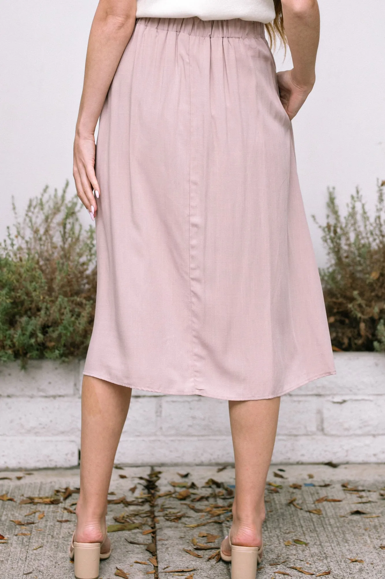 Tabitha Buttoned Midi Skirt