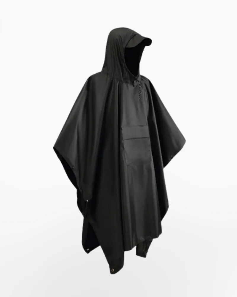 Techwear rain poncho