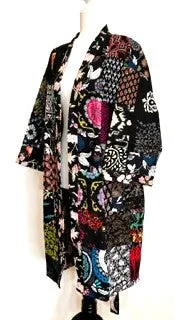 The Gem of the Kantha Jackets. Fully Reversible (Black)