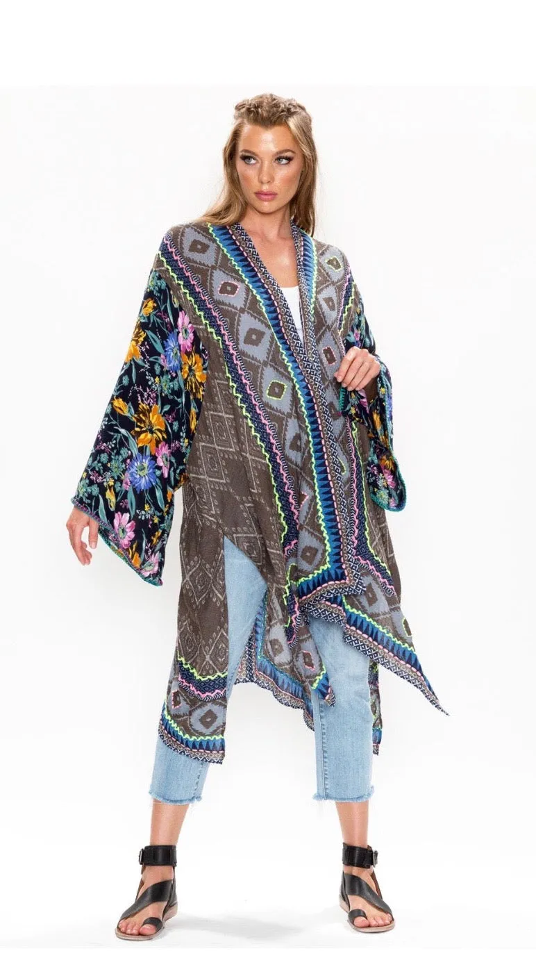 Tribal chic kimono