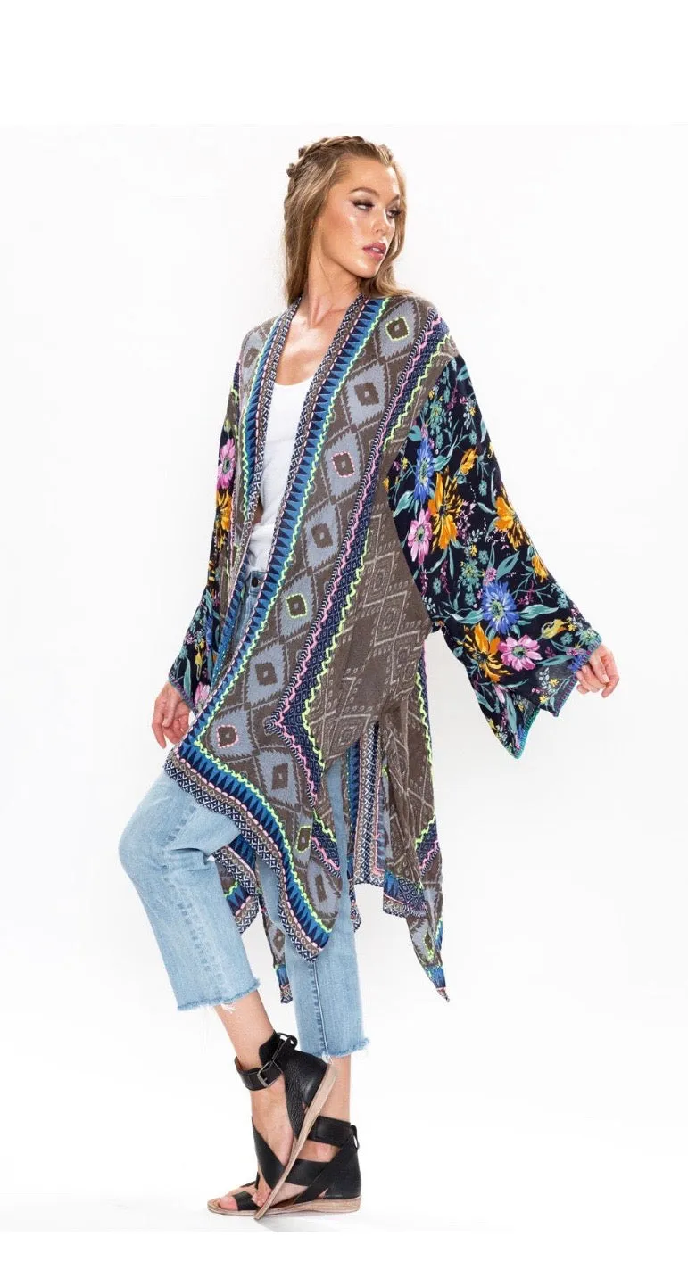 Tribal chic kimono