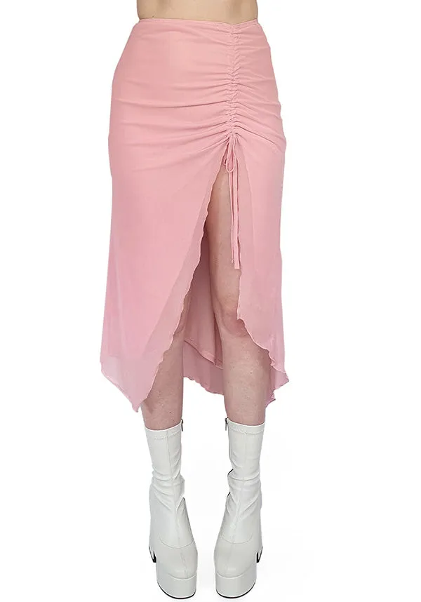 Umbra Mesh [Pink] | RUCHED SKIRT