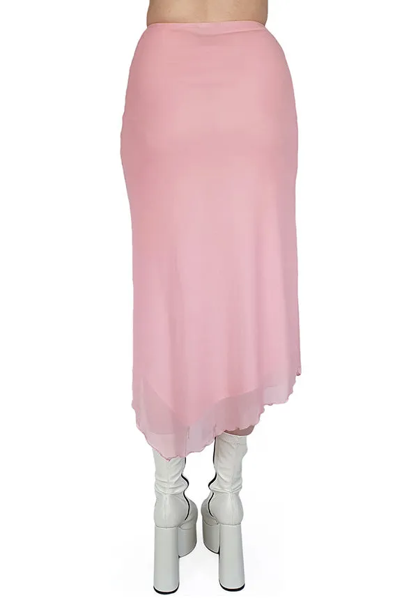 Umbra Mesh [Pink] | RUCHED SKIRT