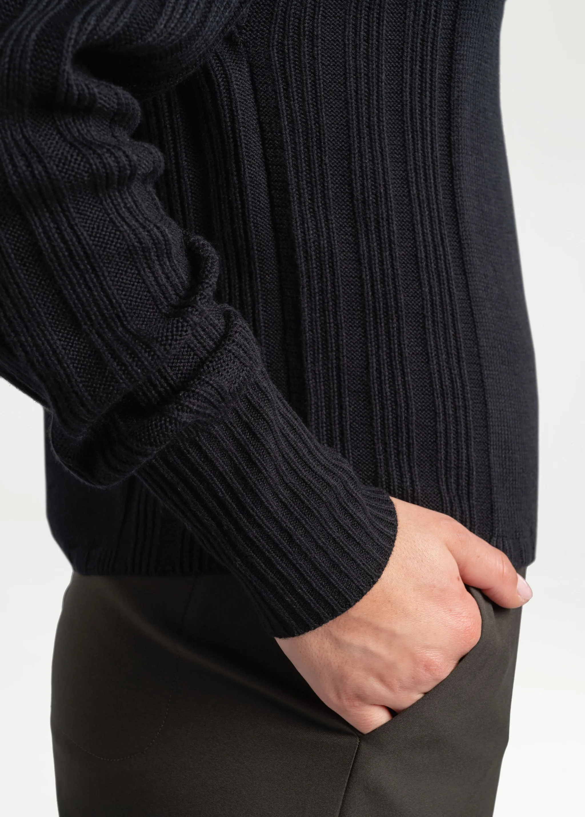 Vanier Funnel-Neck Pullover Sweater