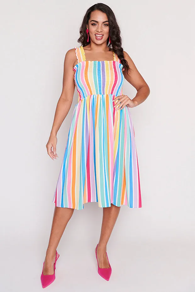 Wallflower LPD Candy Stripe Dress