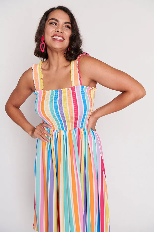 Wallflower LPD Candy Stripe Dress