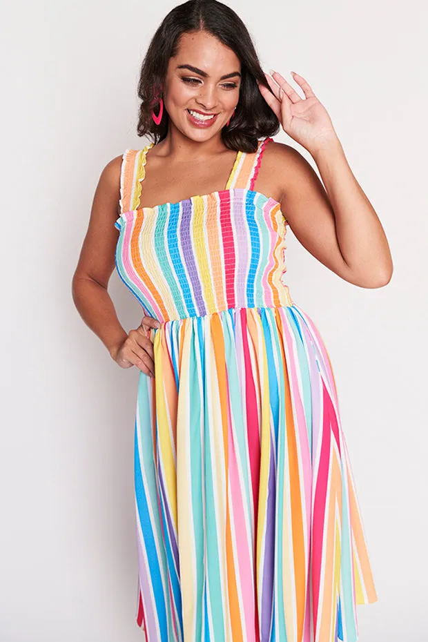 Wallflower LPD Candy Stripe Dress