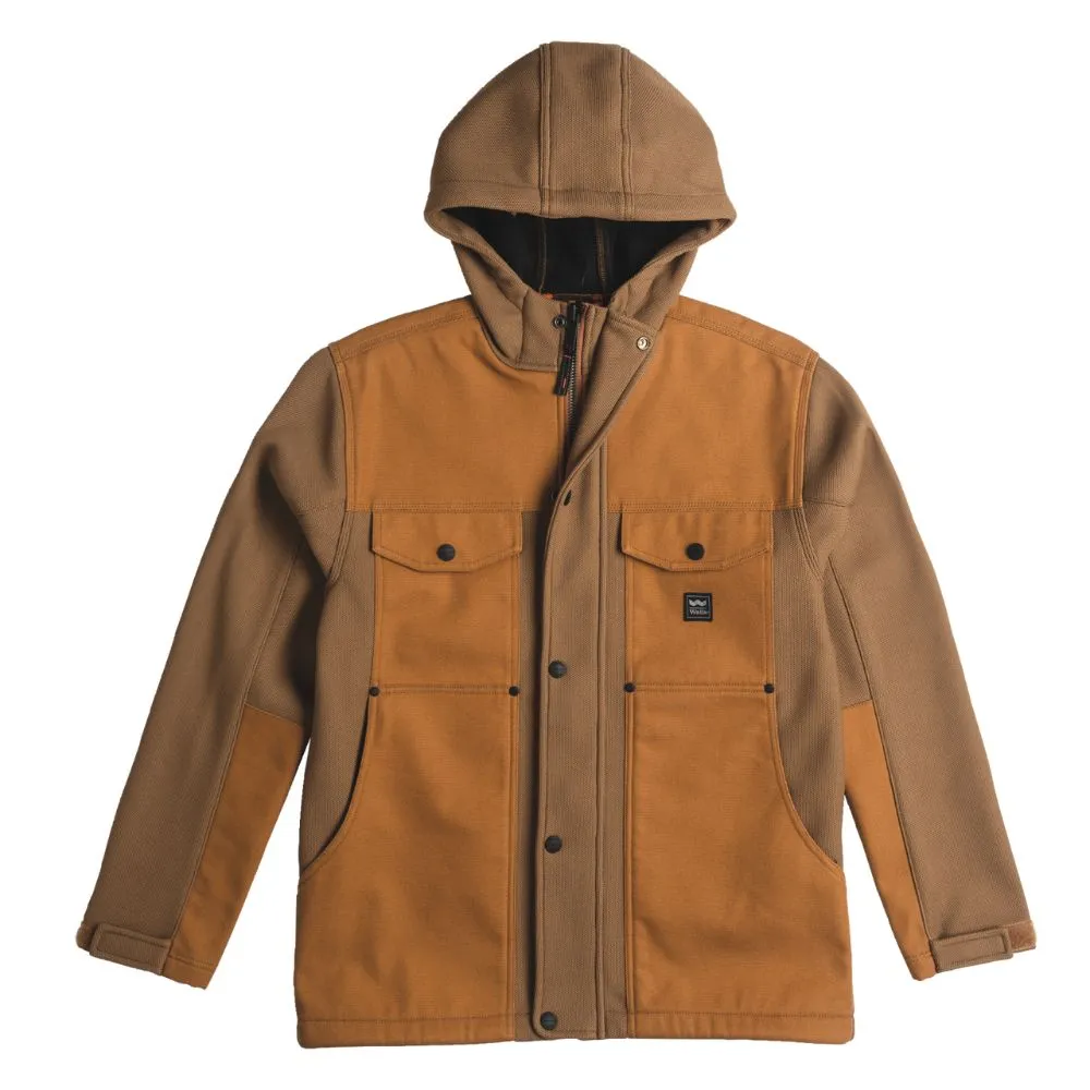 Walls Men's Bridgeport Rugged Flex Knit Work Jacket  - Brown YJ12