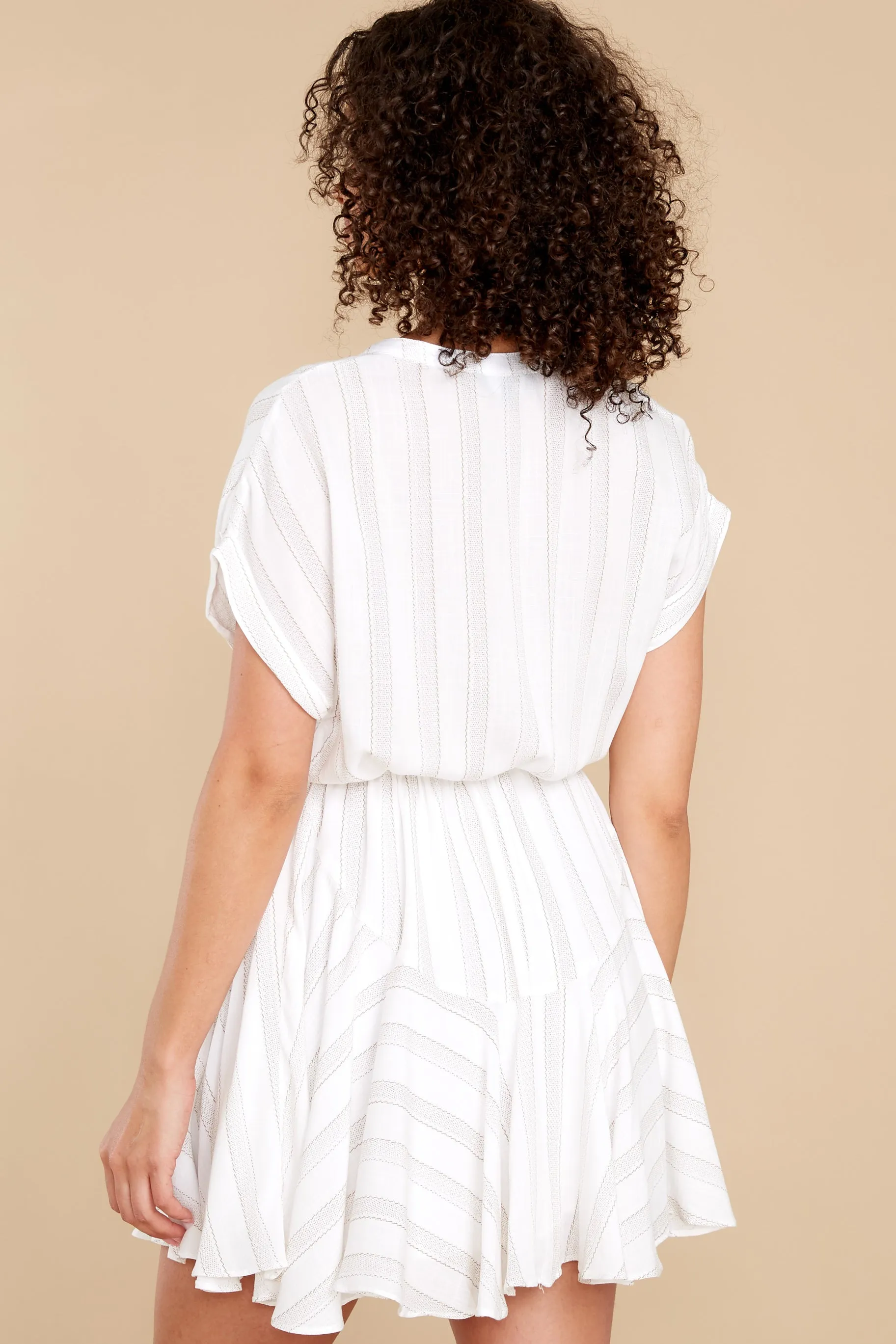 Welcome To My Dreams White Stripe Dress