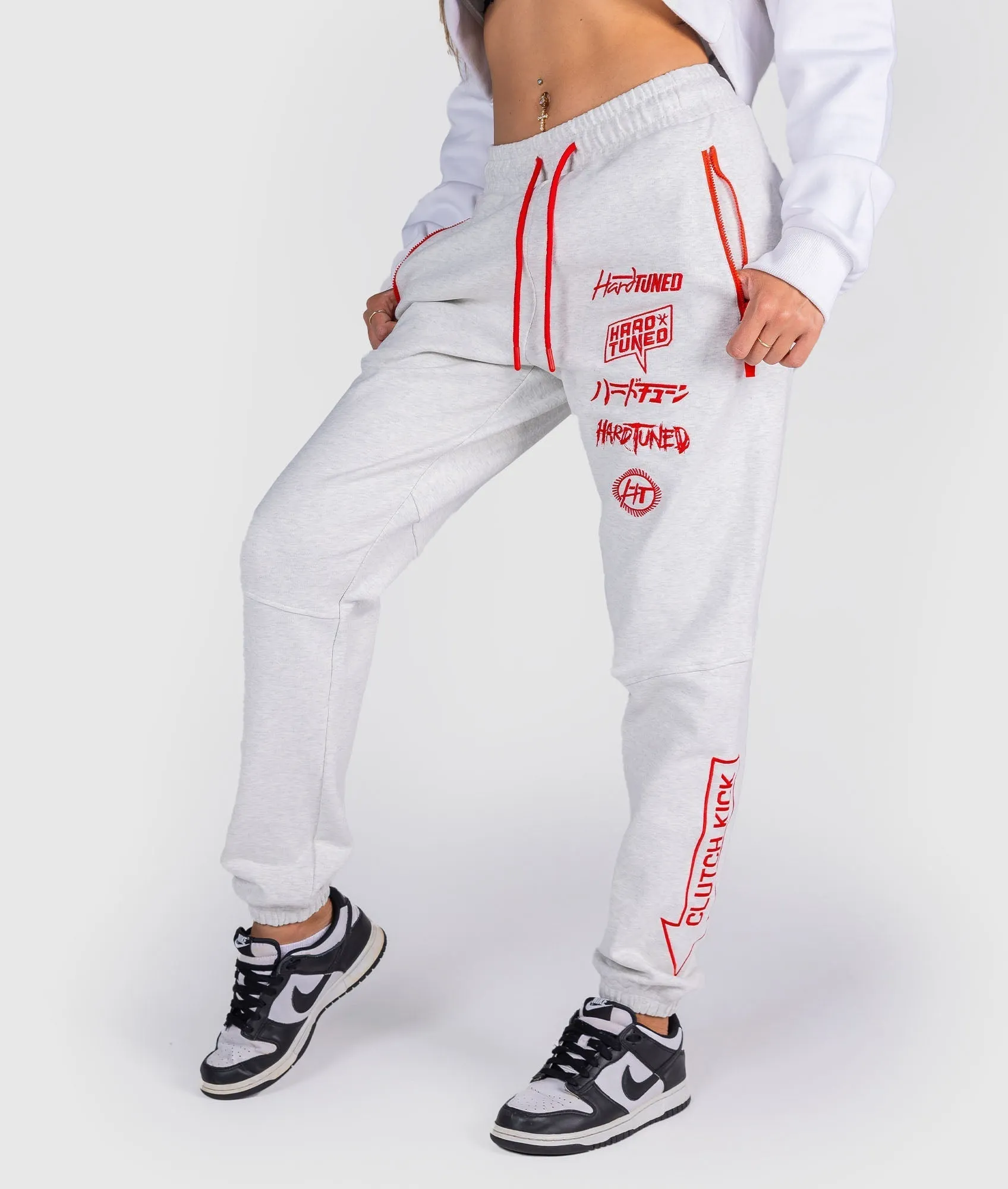 Women's Clutch Kick P1 Fleece Track Pants - White