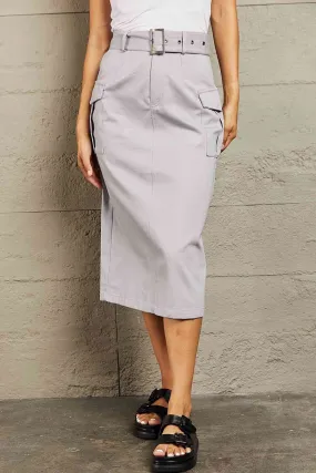 Women's HYFVE Professional Poise Buckled Midi Skirt