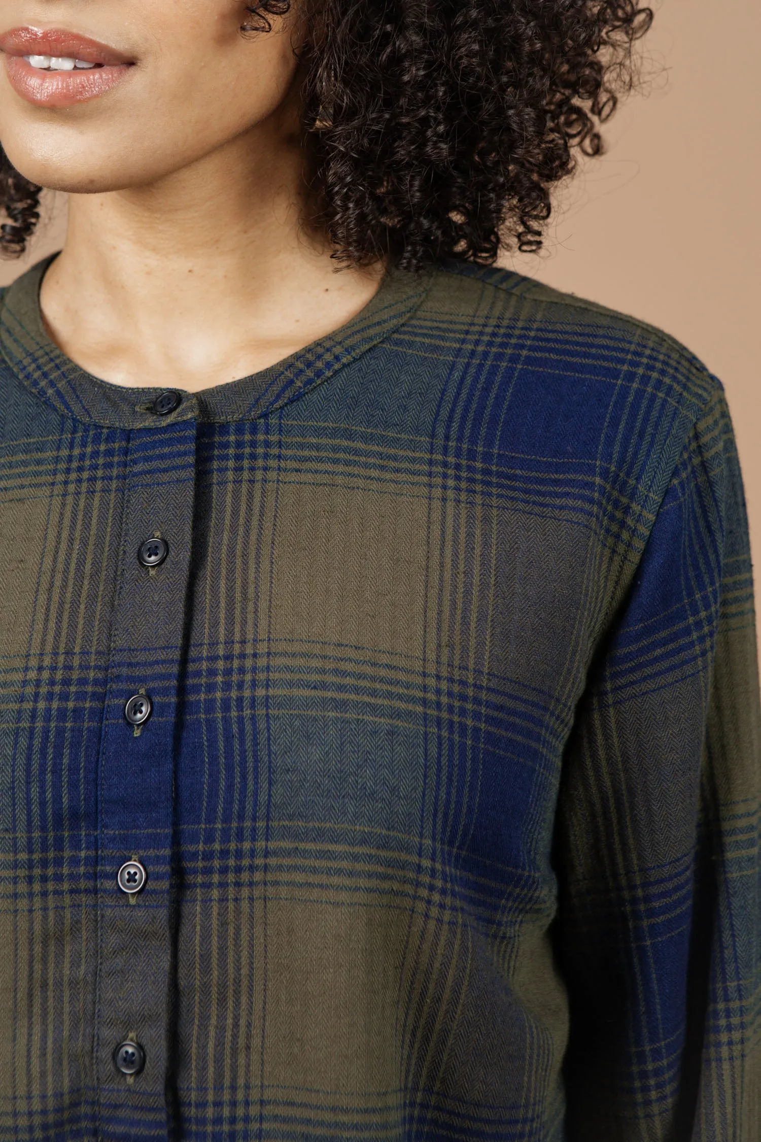 Yarra Pullover / Pacific Ombre Plaid