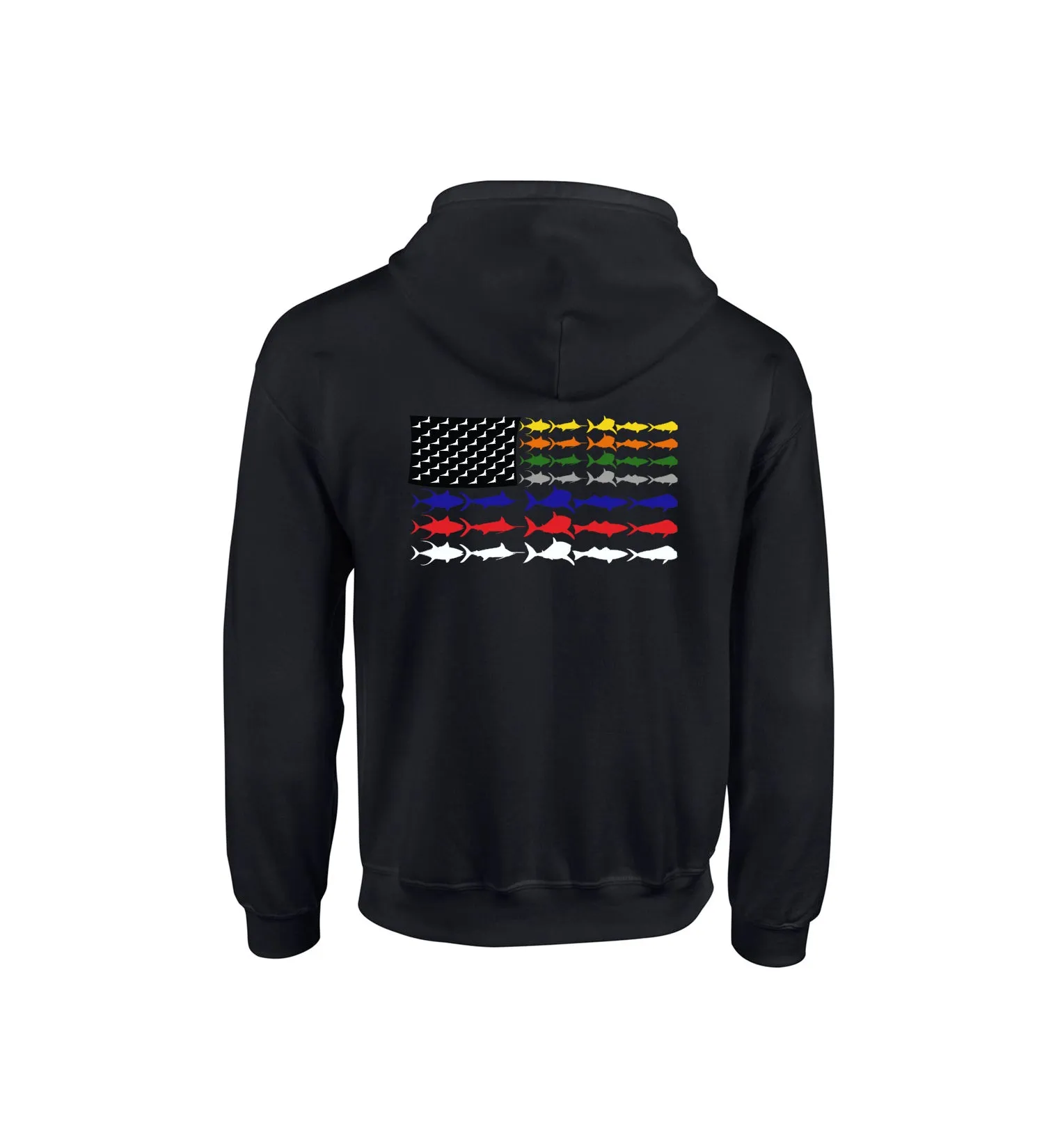 Youth Gray First Responders Line Flag- Fullzip