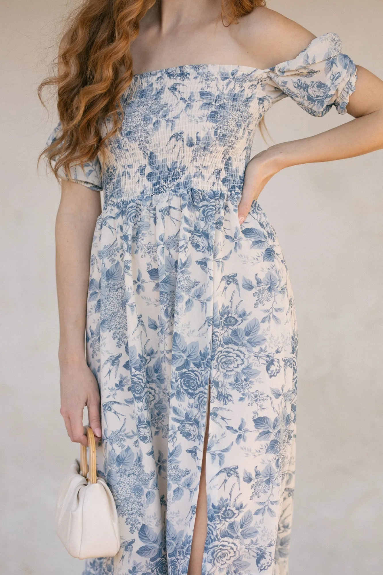 Zoey Smocked Midi Dress